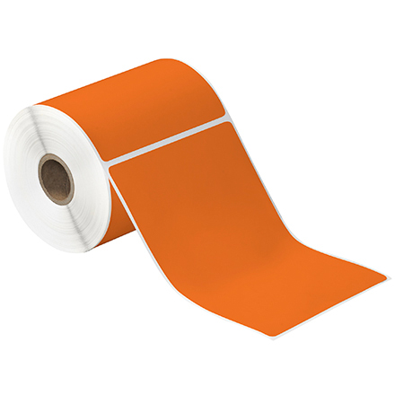 4 x 6" Orange Desktop Thermal Transfer Labels